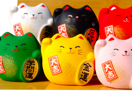 Maneki neko, ogni colore una proprietà